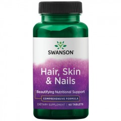 Комплекс для волос, кожи и ногтей Swanson Hair, Skin & Nails - 60 таблеток