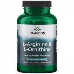 Отзывы Swanson L-Arginine & L-Ornithine - 100 капсул