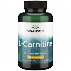 Л-Карнитин Swanson L-Carnitine 500 mg - 100 таблеток 