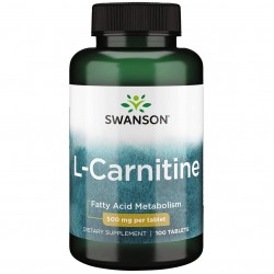 Swanson Л-Карнитин L-Carnitine 500 mg - 100 таблеток 