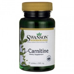 Л-Карнитин Swanson L-Carnitine 500 mg - 30 таблеток (срок 08.22)