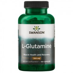 Л-Глютамин Swanson L-Glutamine 500 mg - 100 капсул