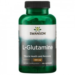Swanson Л-Глютамин L-Glutamine 500 mg - 100 капсул