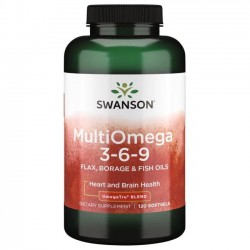 Swanson Жирные кислоты MultiOmega 3-6-9 - 120 капсул