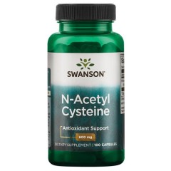 N-Ацетил цистеин Swanson N-Acetyl Cysteine 600 mg - 100 капсул