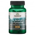 Swanson Н-Ацетил Л-Тирозин N-Acetyl L-Tyrosine 350 mg - 60 капсул (срок 08.22)