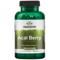 Ягоды асаи Swanson Acai Berry 500 mg - 120 капсул (срок 12.23)