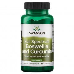 Босвеллия и куркумин Swanson Boswellia & Curcumin 300 mg - 60 капсул