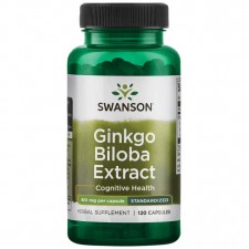 Swanson Гинкго билоба Ginkgo Biloba Extract 60 mg - 120 капсул