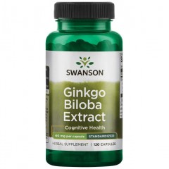 Swanson Ginkgo Biloba Extract 60 mg - 120 капсул