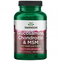 Отзывы Swanson Glucosamine & Chondroitin & MSM - 360 таблеток