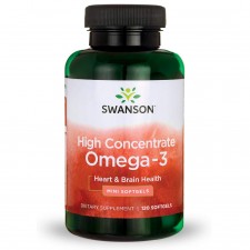 Swanson High Concentrate Omega 3 1140 mg - 120 капсул
