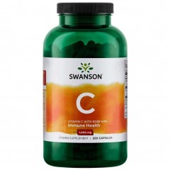 Витамин C с экстрактом шиповника Swanson Vitamin C with Rose Hips 1000 mg - 250 капсул