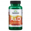 Swanson Витамины А и Д Vitamin A & D - 250 капсул (12.23)
