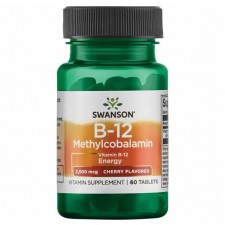 Swanson Витамин B12 (метилкобаламин) Vitamin B-12 2500 mcg - 60 таблеток