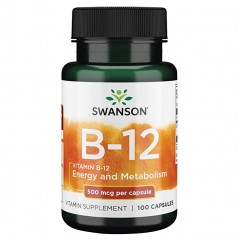 Отзывы Swanson Vitamin B-12 500 mcg - 100 капсул