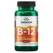 Swanson Vitamin B-12 500 mcg - 250 капсул