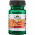 Swanson Витамин B12 с фолиевой кислотой Vitamin B-12 with Folate - 60 леденцов