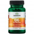 Swanson Витамин B6 (Пиридоксин) Vitamin B6 100 mg - 100 капсул