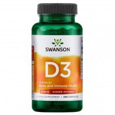 Swanson Витамин Д3 Vitamin D-3 2000 IU (50 mcg) - 250 капсул (срок 05.2025)