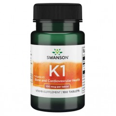 Витамин К1 Swanson Vitamin K-1 100 mcg - 100 таблеток