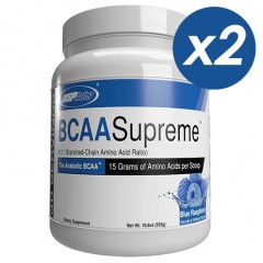 Незаменимые аминокислоты БЦАА USPLabs BCAA Supreme 8:1:1 (голубая малина) - 1070 г (2 шт по 535 г)
