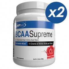 Отзывы Незаменимые аминокислоты БЦАА USPLabs BCAA Supreme 8:1:1 (малиновый лимонад) - 1070 г (2 шт по 535 г)