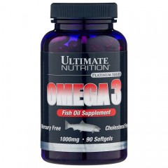 Жирные кислоты Ultimate Nutrition Omega-3 1000 mg - 90 гелевых капсул