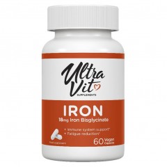 Отзывы Железо Ultra Vit Iron 18 mg - 60 капсул