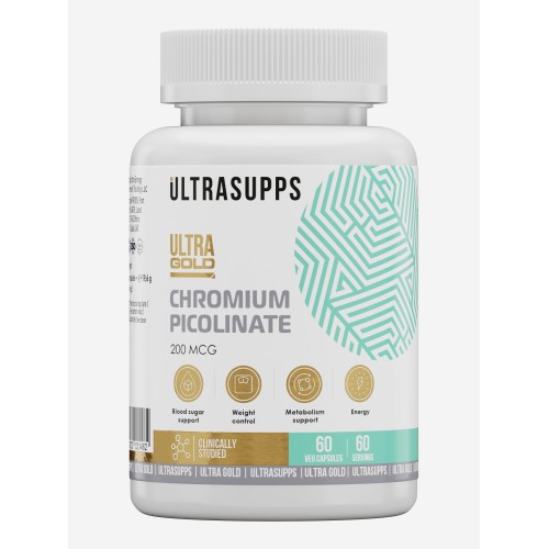 UltraSupps Ultra Gold Chromium Picolinate - 60 капсул