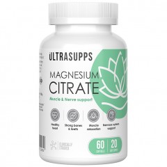 Магний цитрат UltraSupps Magnesium Citrate - 60 гел.капсул