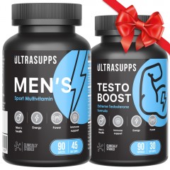 UltraSupps Men's Sport Multivitamin + Testoboost - 90/90 капсул