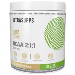 UltraSupps Ultra Gold BCAA 2:1:1 - 300 грамм малина