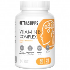 Отзывы Комплекс витаминов B UltraSupps Vitamin B Complex - 60 гел.капсул