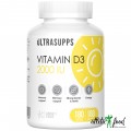 UltraSupps Vitamin D3 2000 IU - 180 гел.капсул