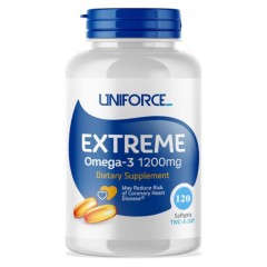 Антиоксиданты Uniforce Extreme Omega-3 1200 мг - 120 гелевых капсул