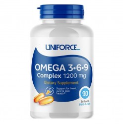 Uniforce Omega 3-6-9 Complex 1200 мг - 90 гелевых капсул