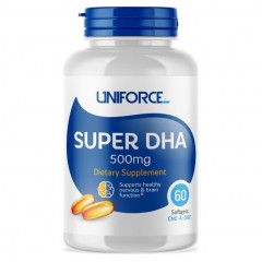 Отзывы Докозагексаеновая кислота Uniforce Super DHA 500 mg - 60 капсул