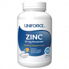 Отзывы Uniforce Zinc 20 mg - 100 капсул