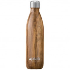 Стальная термобутылка VPLab Metal Water Thermo Bottle - 500 мл (дерево)