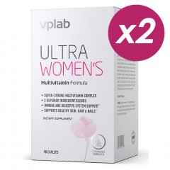 Витаминно-минеральный комплекс для женщин VPLab Ultra Women's Multivitamin Formula - 180 каплет (2 шт по 90 каплет)