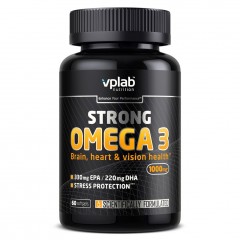 Жирные кислоты VPLab Strong Omega 3 - 60 капсул
