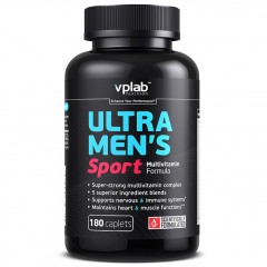 Витаминно-минеральный комплекс VPLab Ultra Men's Sport Multivitamin Formula - 180 капсул