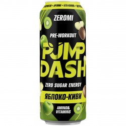 ZEROMI Энергетик Pre-Workout Pump Dash - 450 мл яблоко-киви