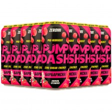 ZEROMI Энергетик Pre-Workout Pump Dash (барбариска) - 12х450 мл