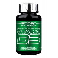Витамин Д3 Scitec Nutrition Vitamin D3 500 IU - 250 капсул (срок 11.22)