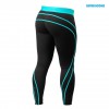 Better Bodies Леггинсы Athlete Tights, Black/Aqua (фото-1)