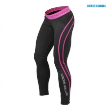 Better Bodies Леггинсы Athlete Tights, Black/Pink