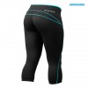 Better Bodies Леггинсы Shaped 3/4 Tights, Black/Aqua (фото-1)