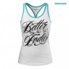 Better Bodies Майка Energy T-Back White/Aqua (фото-0)